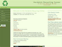 Tablet Screenshot of hardwickrecycles.org